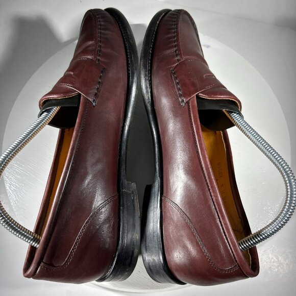 Cole Haan City Mens Size 9 M Leather Dress Shoes Loafers Pinch Penny Brown Work - Picture 5 of 10